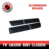 TRADIESCHOICE Side Door Body Moulding Cladding Trim for VW Volkswagen Amarok 2009-2022| Matte Black Finish